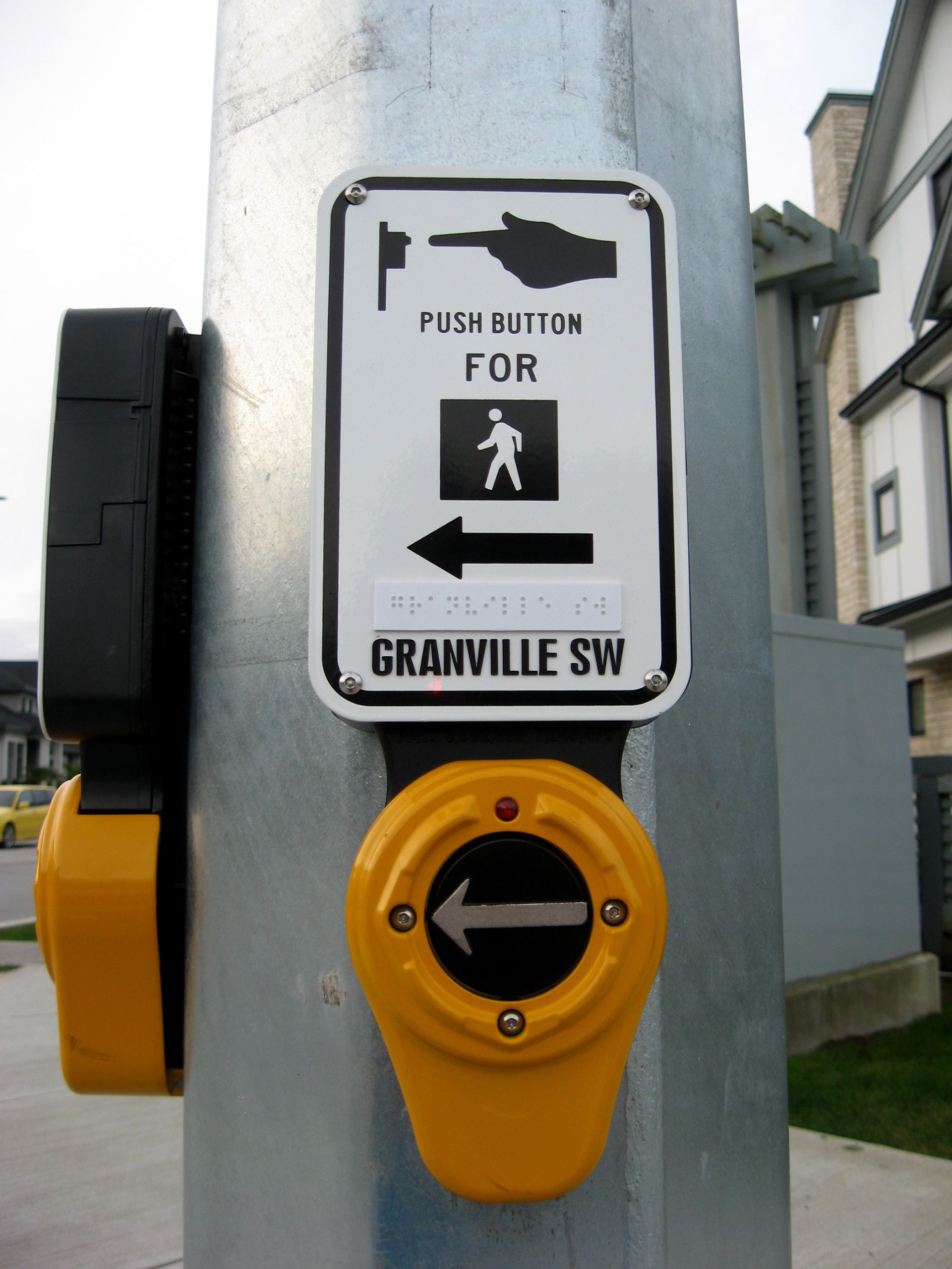 Ped Button Module Signalized Intersection Pedestrian Pushbutton